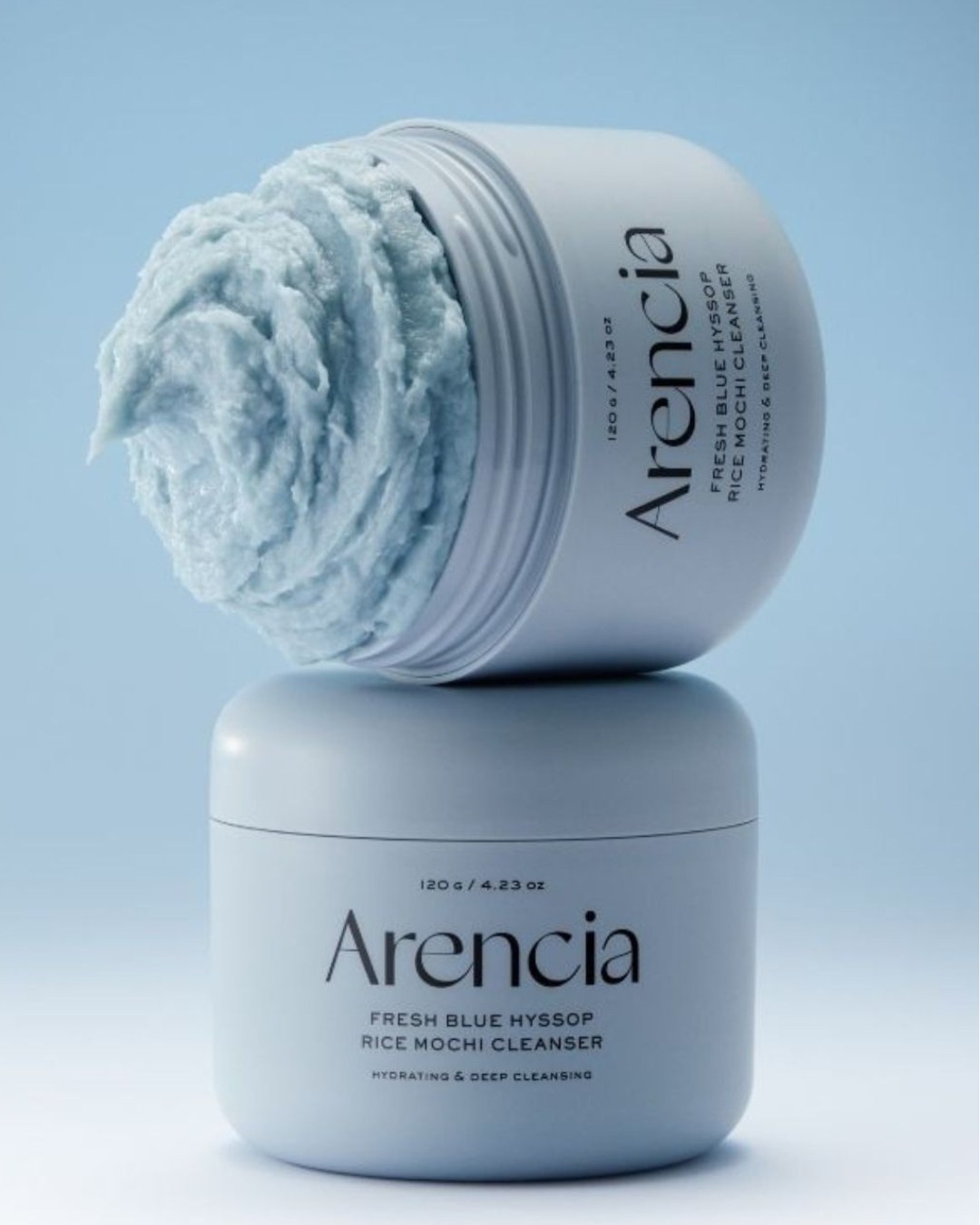 Arencia Fresh Blue Hyssop Rice Mochi Cleanser 120g