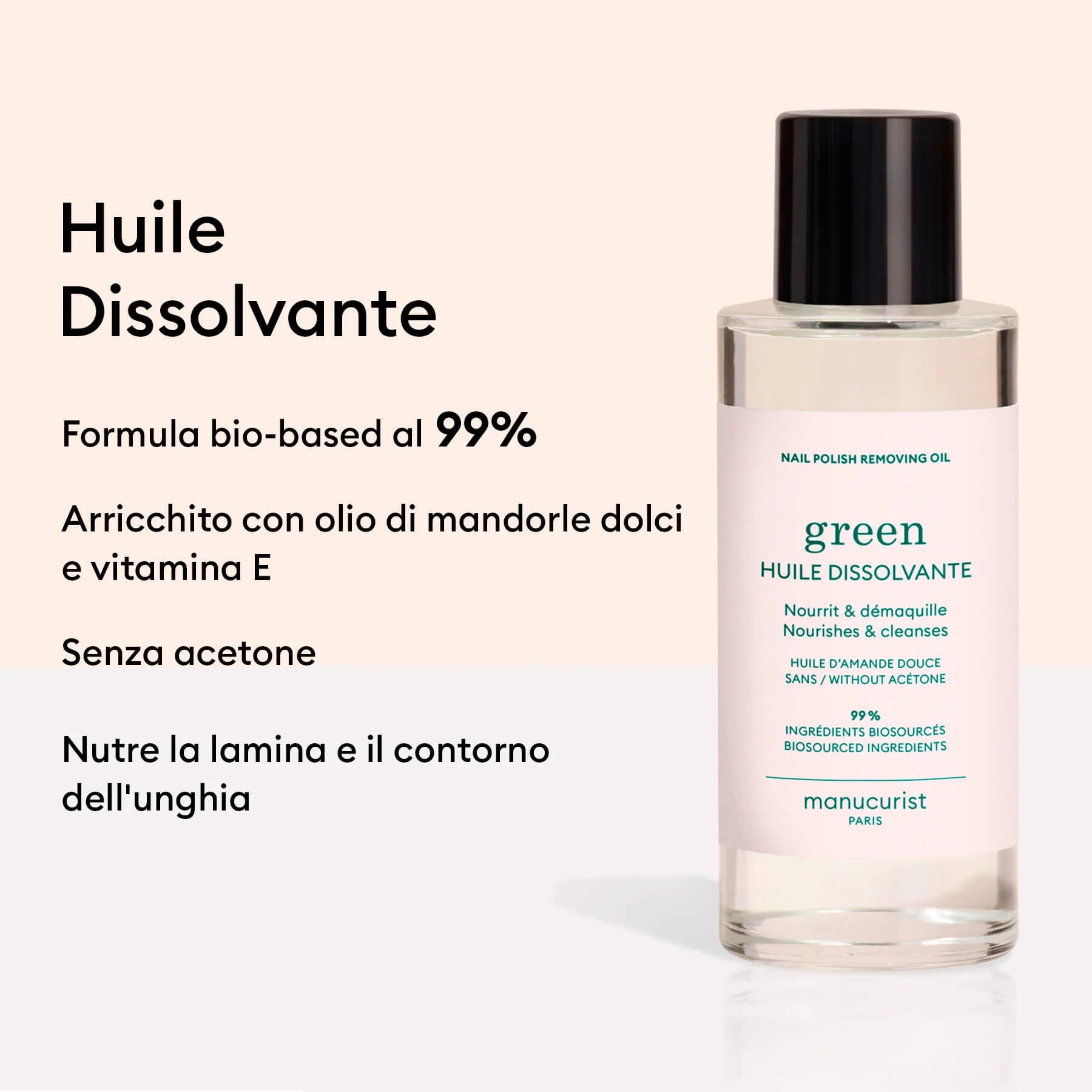 MANUCURIST - HUILE DISSOLVANT GREEN